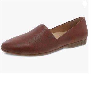 FOWT Brown Almond Toe Pumps Solid Color Loafer Flats Slip On Cozy Party Shoes